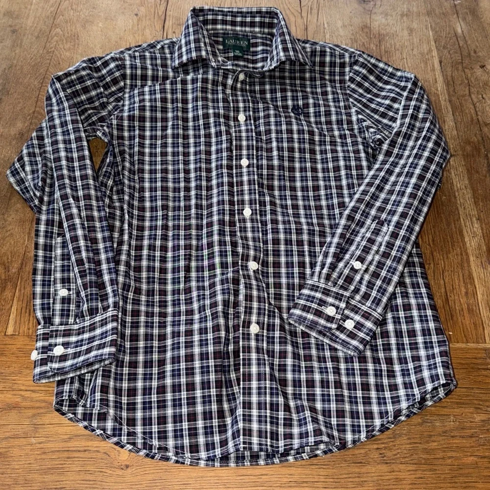 Polo Ralph Lauren Plaid Button Down Long Sleeve Shirt Boys